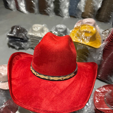 Sombrero Vaquero Chihuahua de Gamuza