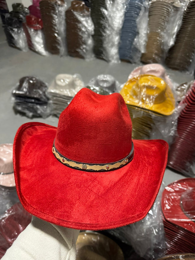Sombrero Vaquero Chihuahua de Gamuza