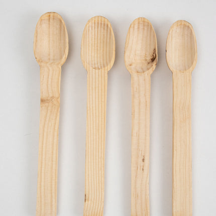 Cucharas de madera de pino para salseros
