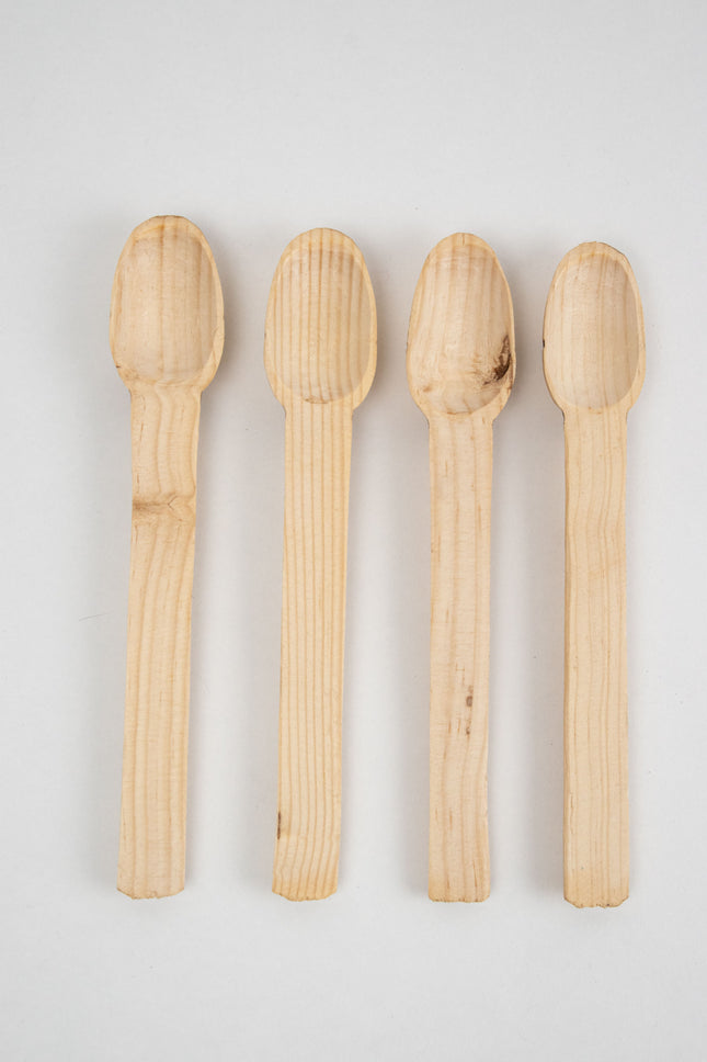Cucharas de madera de pino para salseros