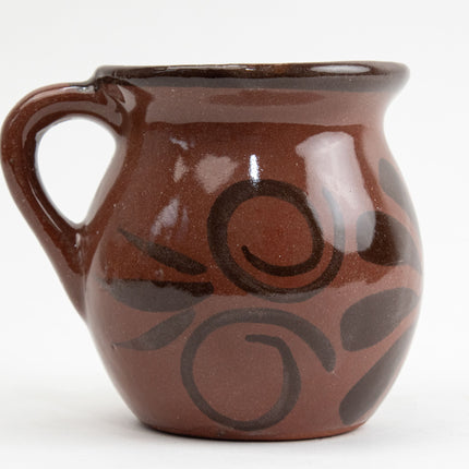 Tazas de barro almendra café oscuro — MODELO #021801
