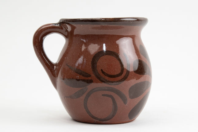 Tazas de barro almendra café oscuro — MODELO #021801