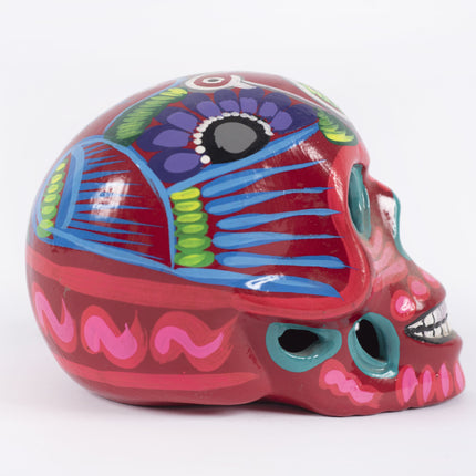 Calavera decorativa de barro Oaxaca — MODELO #041401