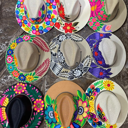 Sombrero Pintado a Mano