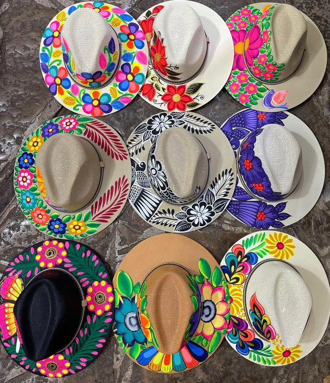 Sombrero Pintado a Mano