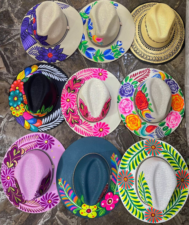 Sombrero Pintado a Mano