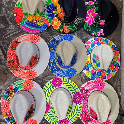 Sombrero Pintado a Mano