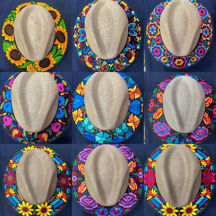 Sombrero Bordado de Palma