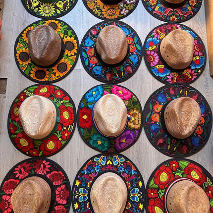 Sombrero Bordado de Palma