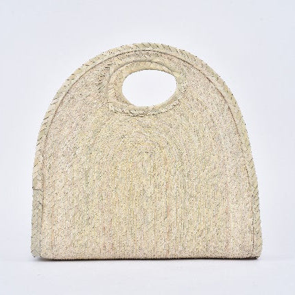 Bolsa de palma Media Luna color Natural