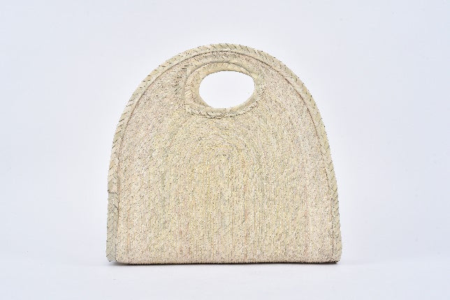 Bolsa de palma Media Luna color Natural