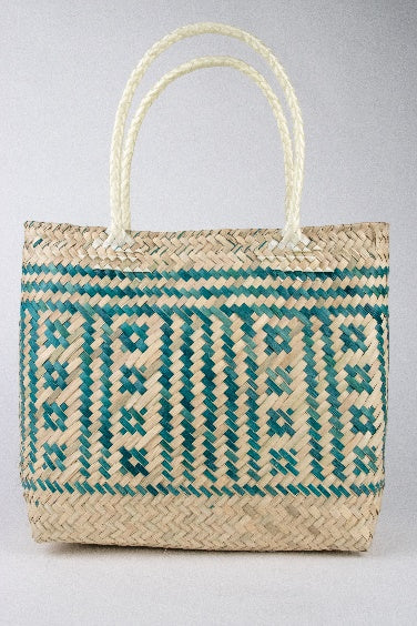 Bolsa Itabili de palma de Oaxaca color Verde