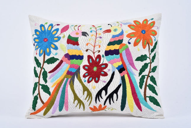 Cubre cojín bordado estilo Tenango — MODELO #040904