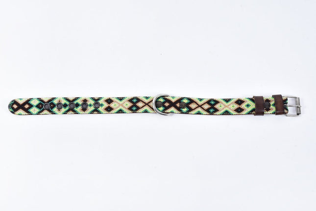 Collar para perro Vankal bordado con chaquira - Chico MODELO #0301-S-01