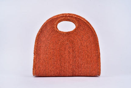 Bolsa de palma Media Luna color Naranja