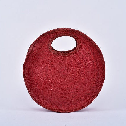Bolsa de palma Circular color Rojo