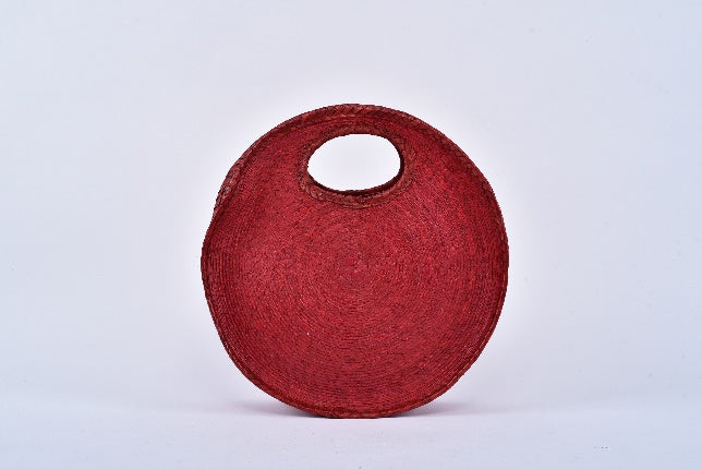 Bolsa de palma Circular color Rojo