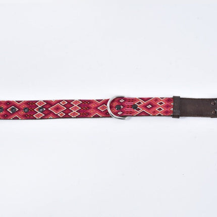 Collar para perro Vankal bordado con chaquira - Mediano ancho MODELO #0301-TKM-01