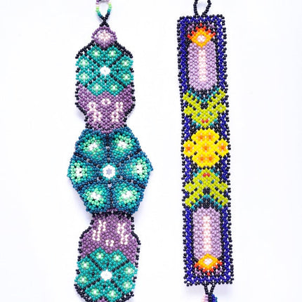 Set de Pulseras Peyote y Vela Hikuri, modelo 2 — MODELO #080619