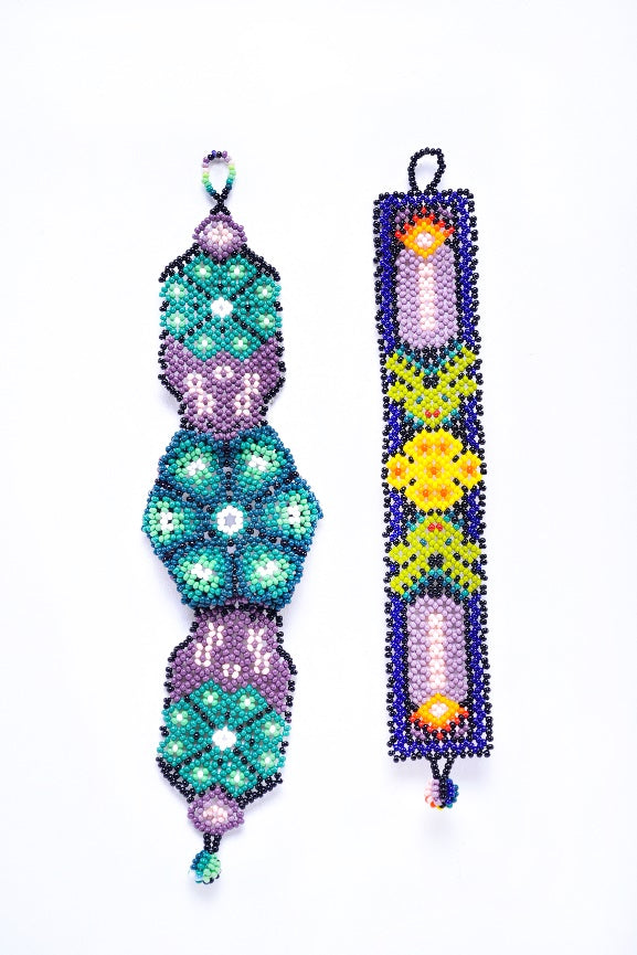 Set de Pulseras Peyote y Vela Hikuri, modelo 2 — MODELO #080619