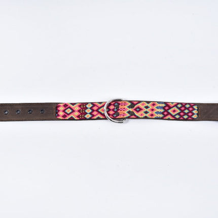 Collar para perro Vankal bordado con chaquira - Ancho grande MODELO #0301-WDL-01