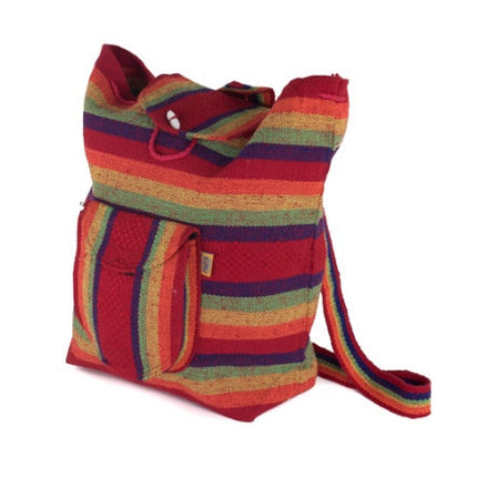 Mochila hippie chiapaneca tejida a mano (modelo 1)