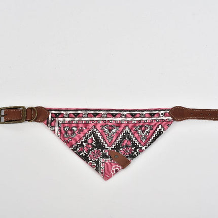 Bandana para mascota con cierre de piel Joker - Mini Rosa MODELO #031402