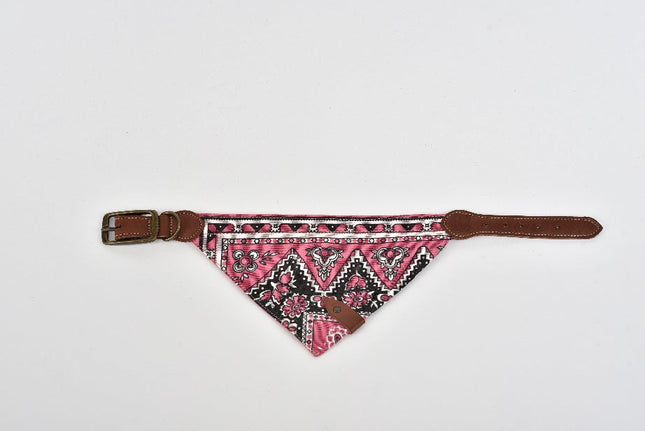Bandana para mascota con cierre de piel Joker - Mini Rosa MODELO #031402