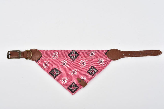 Bandana para mascota con cierre de piel Joker - Mediana Rosa MODELO #031409