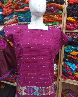 Huipil Tejido Telar Zinacantán MODELO #1217