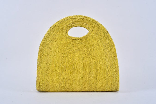 Bolsa de palma Media Luna color Amarillo