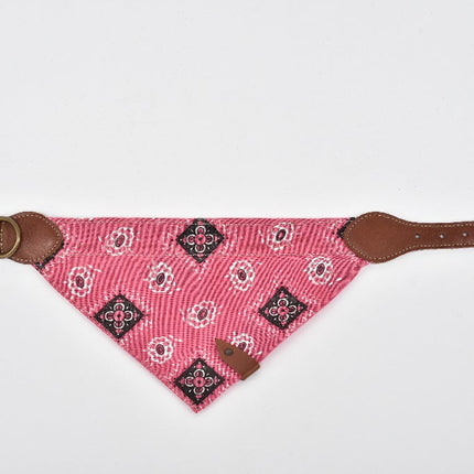 Bandana para mascota con cierre de piel Joker - Chica Rosa MODELO #031405