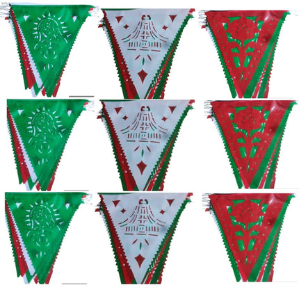 Set de papel picado mexicano para decoración (modelo 3) MODELO #090403