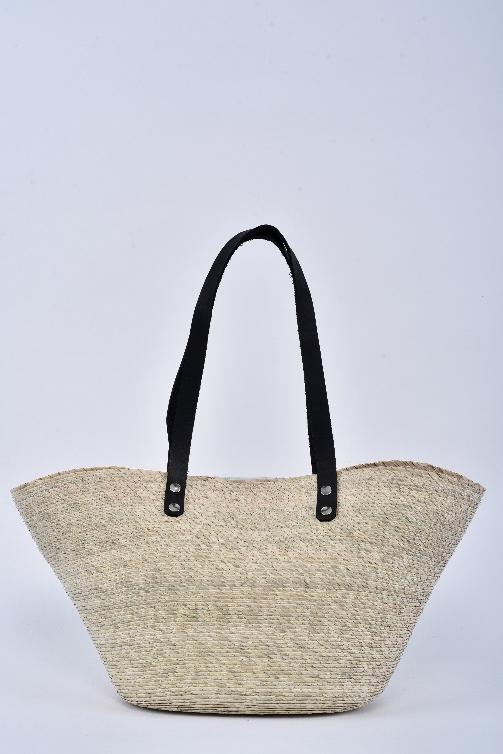 Bolsa de palma Jumbo con correa negra