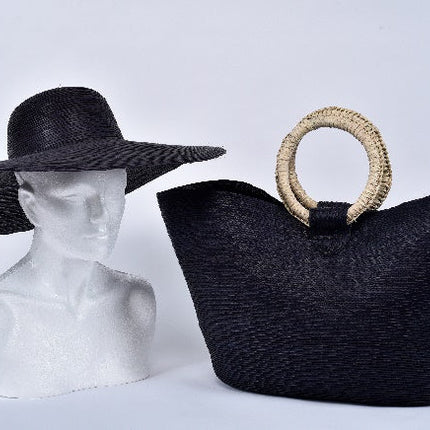 Set de sombrero de playa y bolsa jumbo (modelo 4)