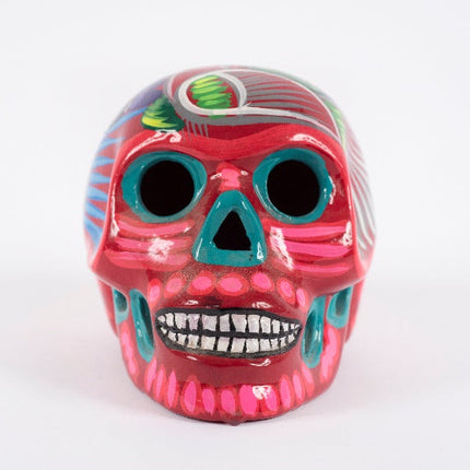 Calavera decorativa de barro Oaxaca — MODELO #041401