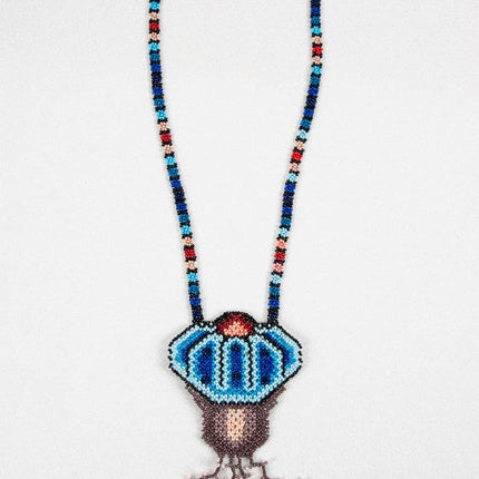 Collar Flor de Peyote Grande, modelo 2