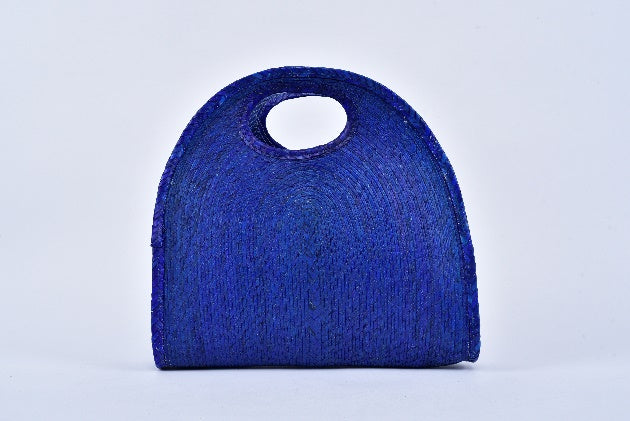 Bolsa de palma Media Luna color Azul marino