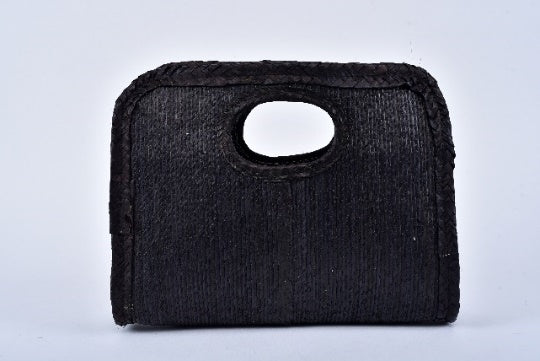 Bolsa de palma mini cuadrada color Natural