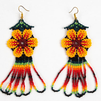 Aretes Flor de 9.5 cm — MODELO #080608