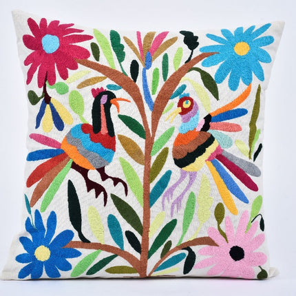 Cubre cojín bordado estilo Tenango — MODELO #040907