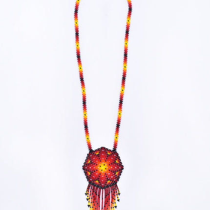 Collar Flor de Peyote Grande, modelo 3