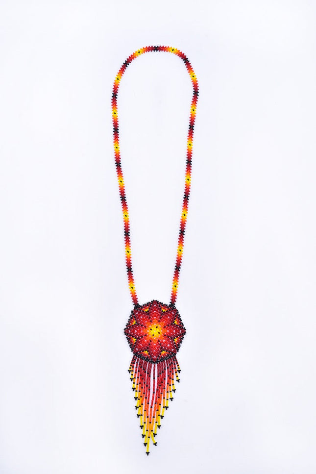 Collar Flor de Peyote Grande, modelo 3