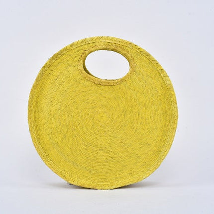 Bolsa de palma Circular color Amarillo