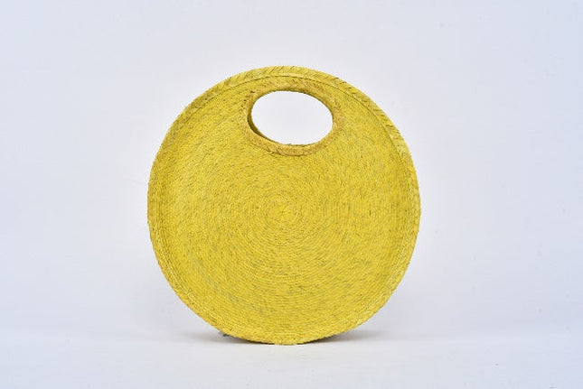 Bolsa de palma Circular color Amarillo