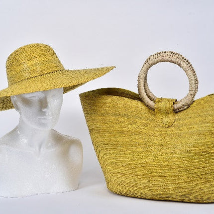 Set de sombrero de playa y bolsa jumbo (modelo 2)