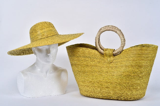 Set de sombrero de playa y bolsa jumbo (modelo 2)