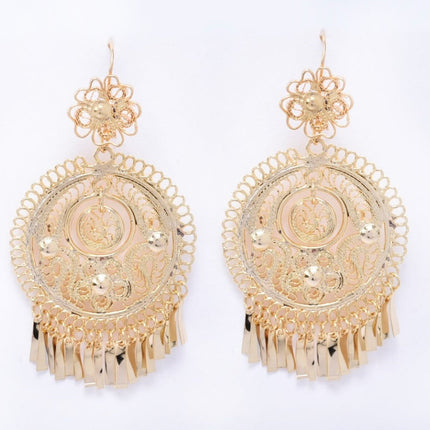Aretes de filigrana estilo charra, modelo 3