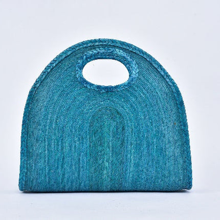 Bolsa de palma Media Luna color Turquesa