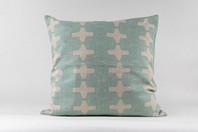 Cojín decorativo verde agua — MODELO #040407